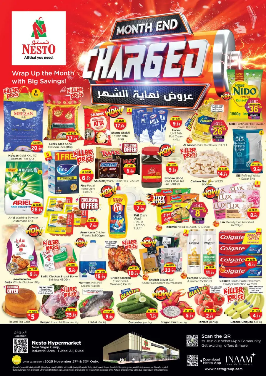Offres Nesto  Dubai  de 27 à 30 novembre Offres de fin de mois - Jabel Ali 2