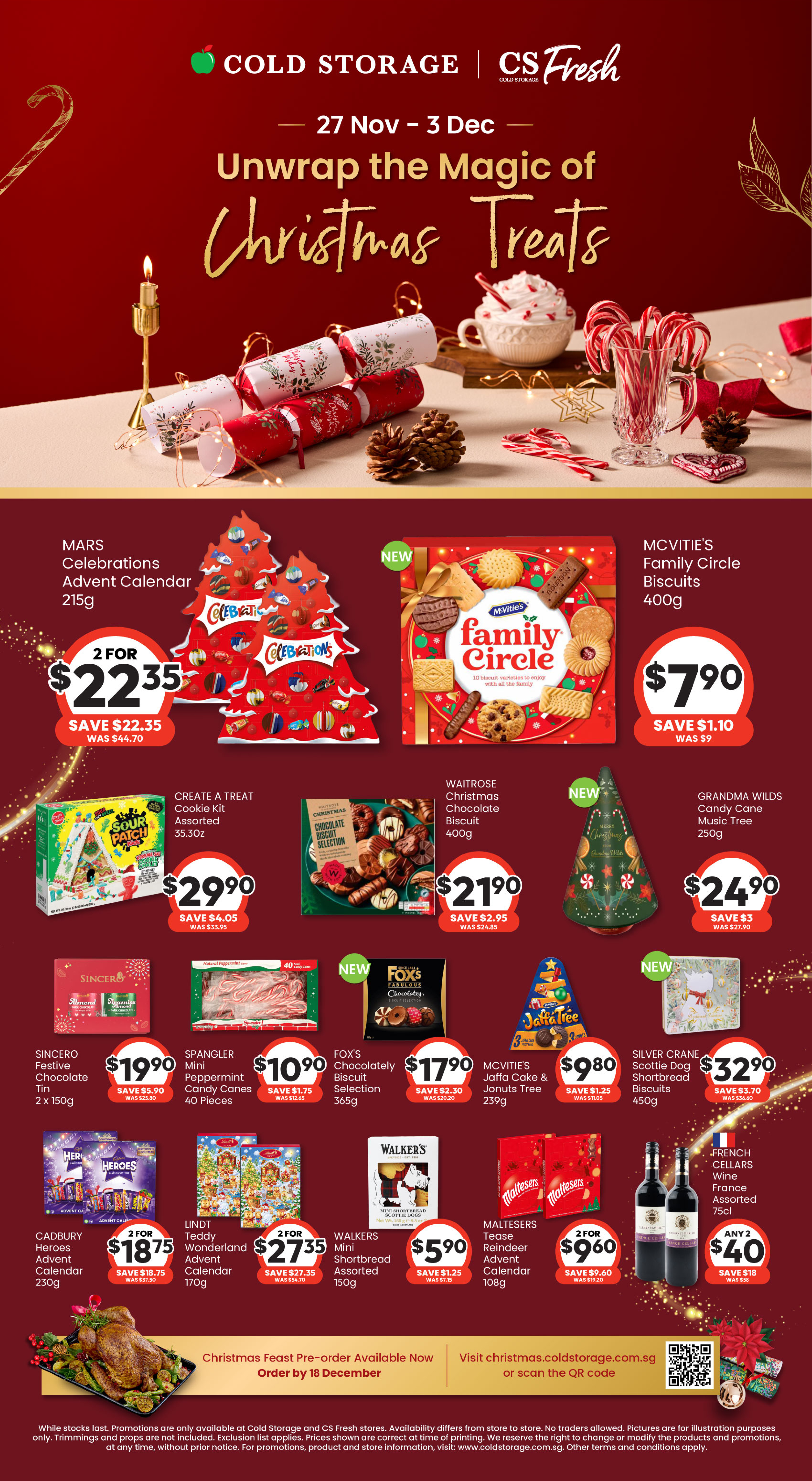 Offres Cold Storage Singapour de 27 novembre à 3 décembre 2025 Offres de Noël