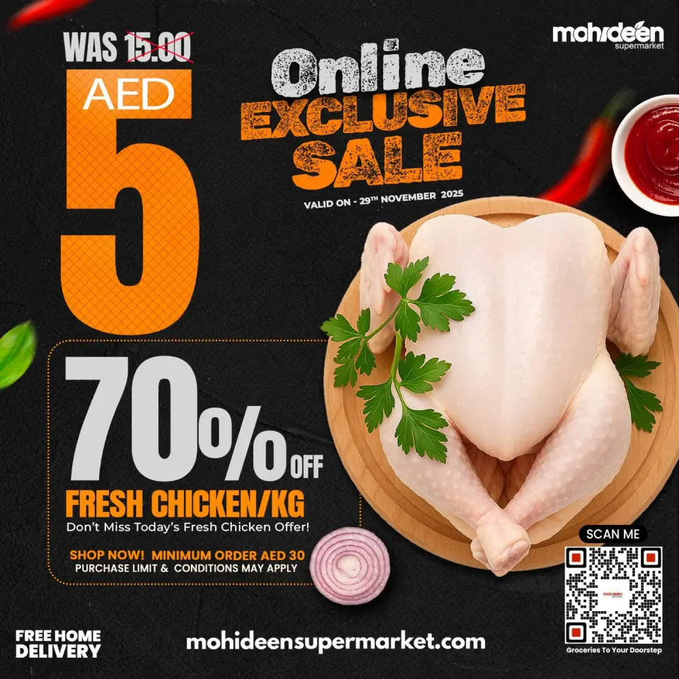Ofertas de supermercado mohideen Emiratos Árabes Unidos sábado 29 noviembre Ofertas exclusivas (online)