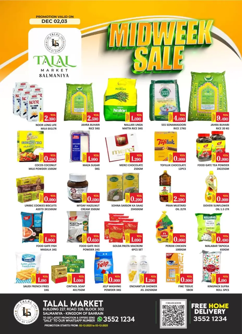 Ofertas de Mercado Talal Bahréin de 2 a 3 diciembre 2025 Ofertas de mitad de semana