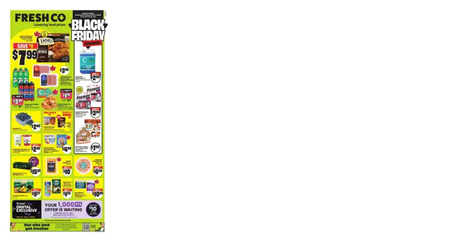 Ofertas de FreshCo Canadá de 27 noviembre a 3 diciembre 2025 ofertas semanales