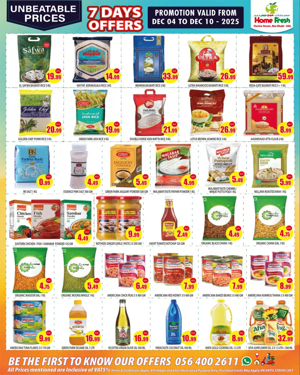 Ofertas de supermercado Home Fresh  Abu Dhabi  de 4 a 10 diciembre venta flash - Página 6