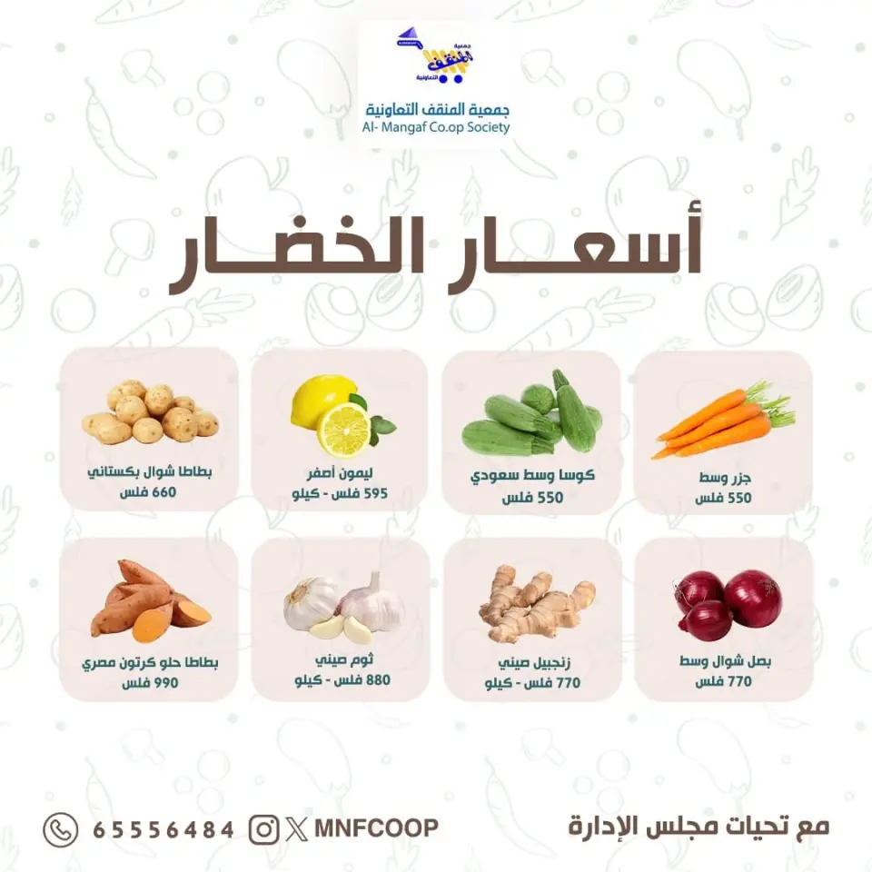 MNF co-op Kuwait Offers from 6 to 7 December 2025 Vegetable and fruit offers