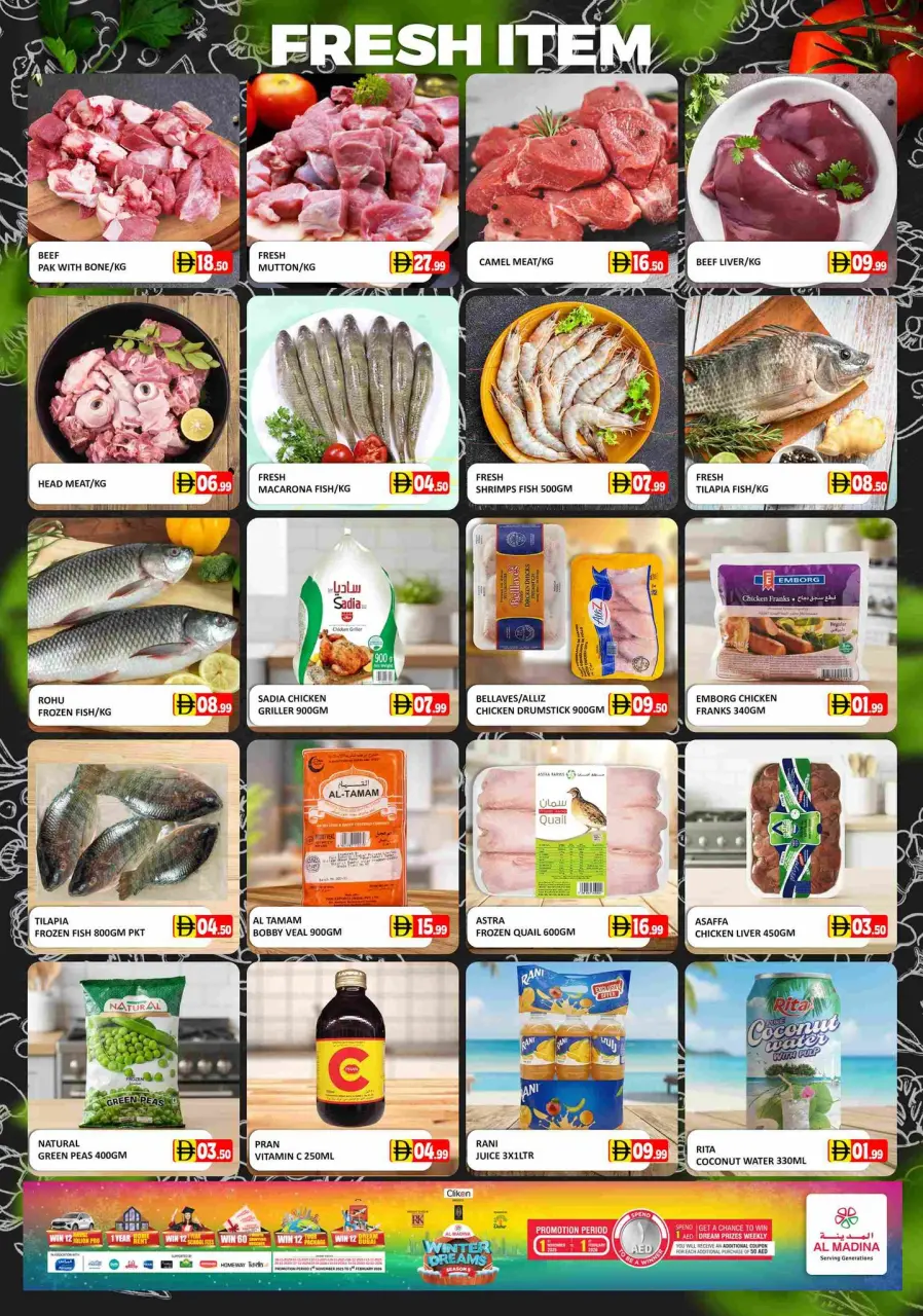 Ofertas de Hipermercado Al Madina Emiratos Árabes Unidos de 5 a 7 diciembre 2025 Ofertas de Sueños de Invierno - Página 11