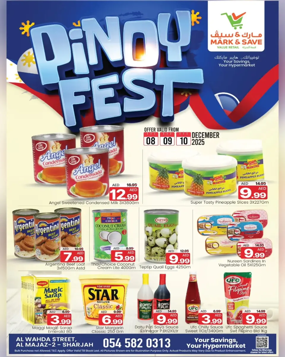 Ofertas de Mark & Save Emiratos Árabes Unidos de 8 a 10 diciembre 2025 Festival Pinoy
