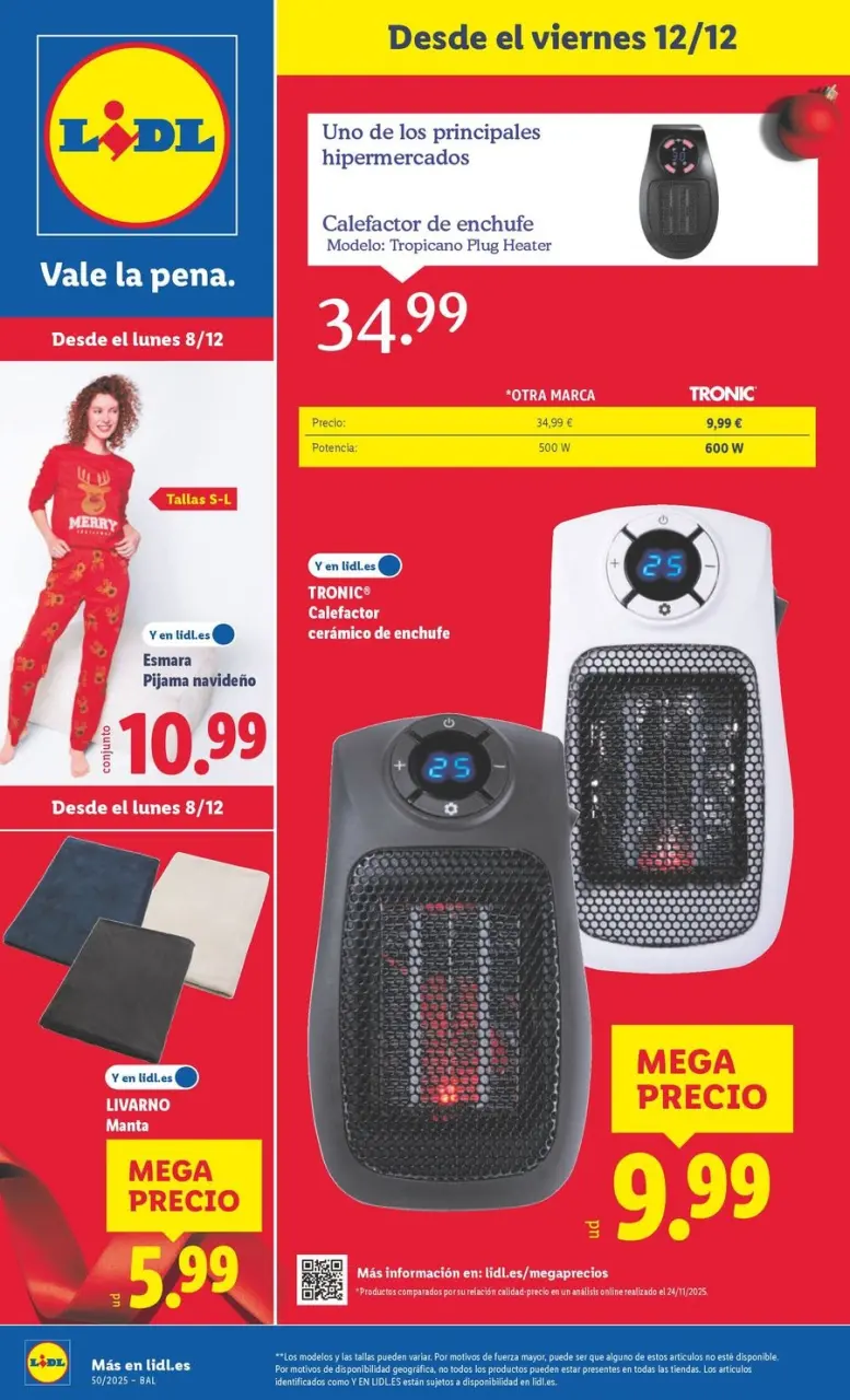 Ofertas de Lidl España de 8 a 14 diciembre 2025 Ofertas de bazar