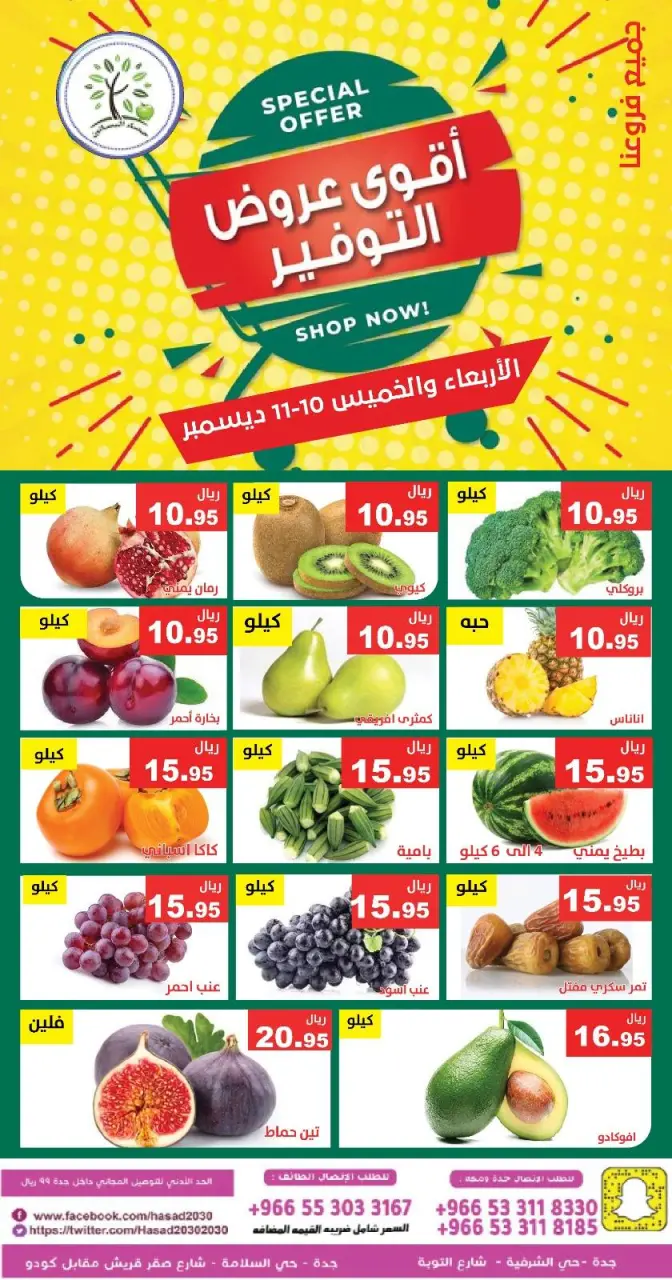 Hasad Albasatin Saudi Arabia Offers from 10 to 11 December 2025 Saving Deals