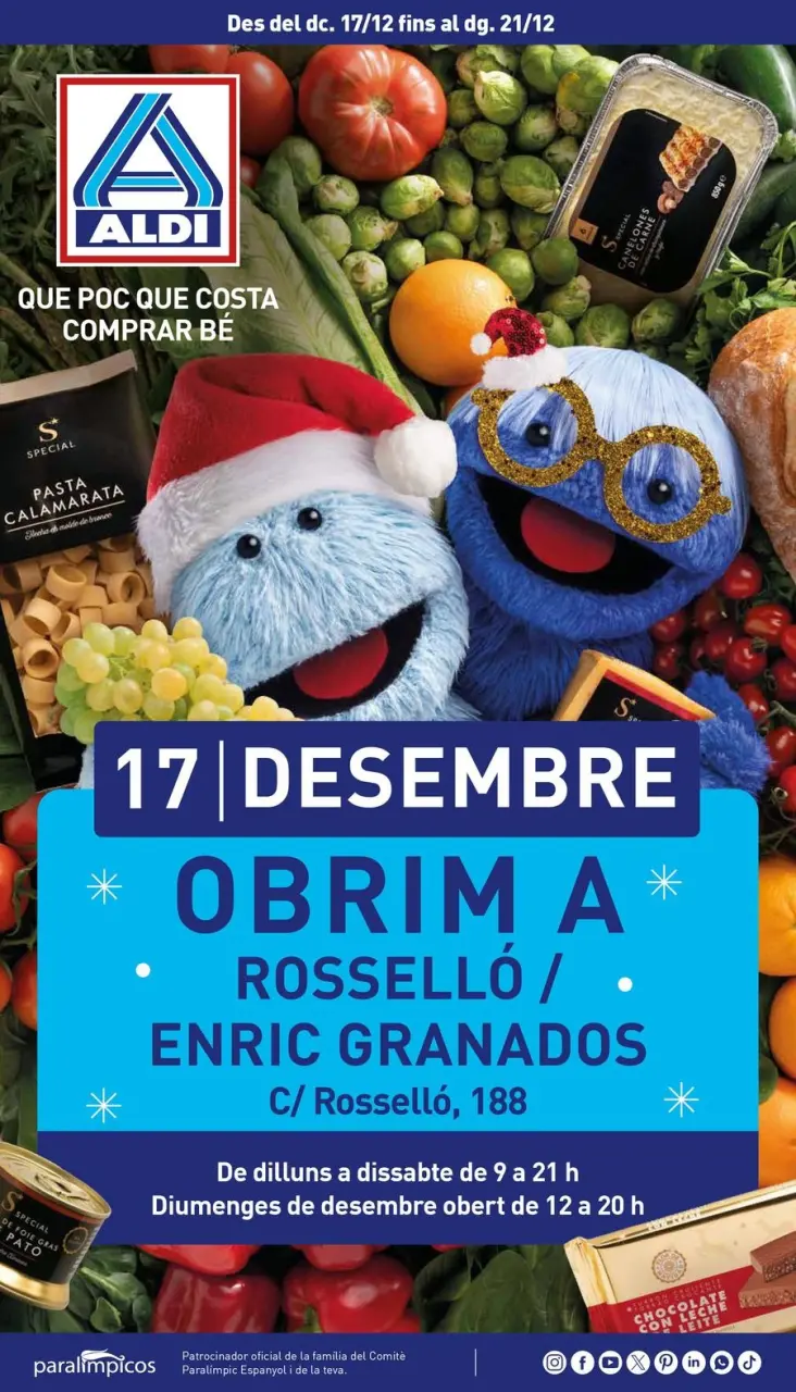 ALDI Spain Offers from 17 to 21 December 2025 NEW STORE Offers in Barcelona
