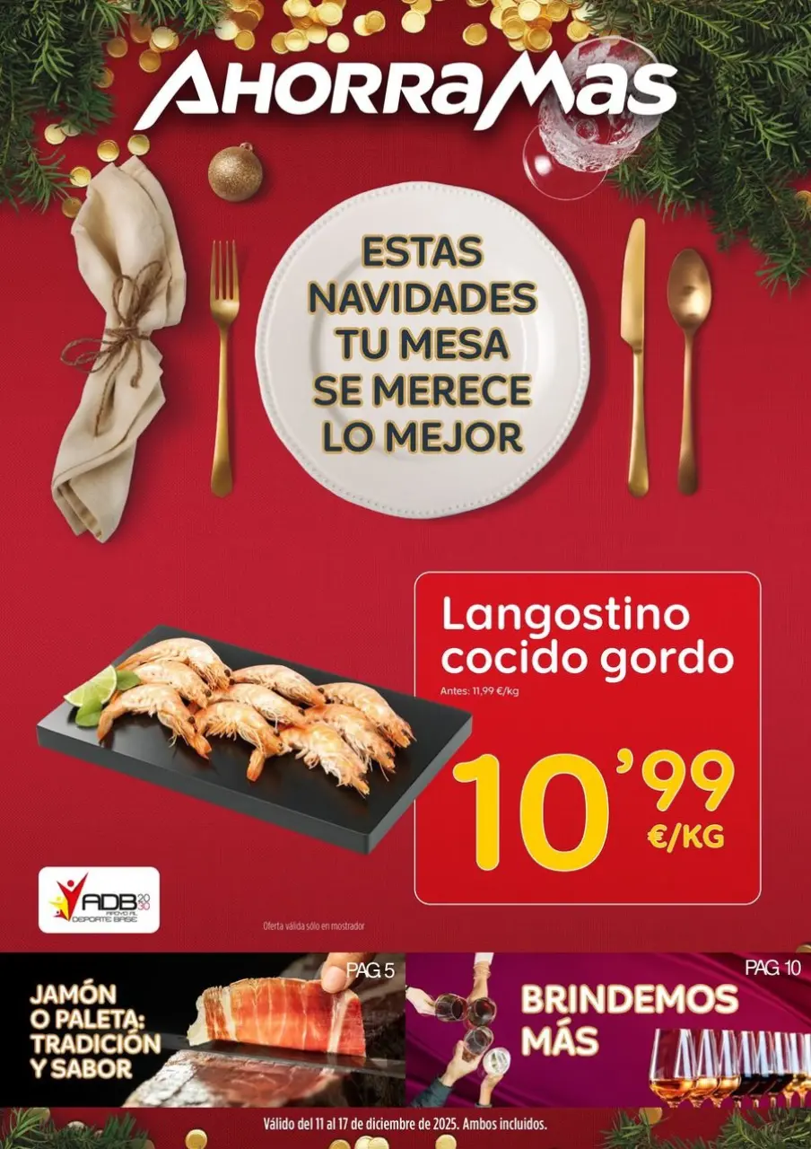 Ofertas de Ahorramas España de 11 a 17 diciembre 2025 Folleto de ofertas Navidad