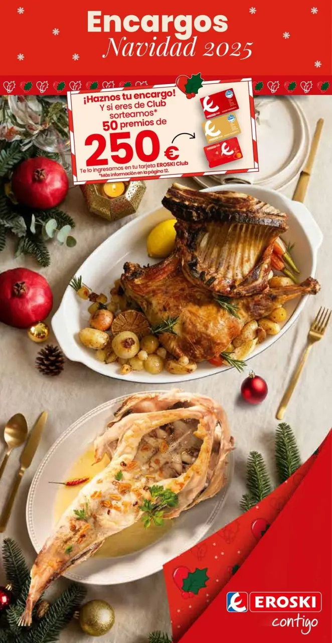 Eroski Spain Offers from 1 December to 6 January 2026 Christmas Orders Offers