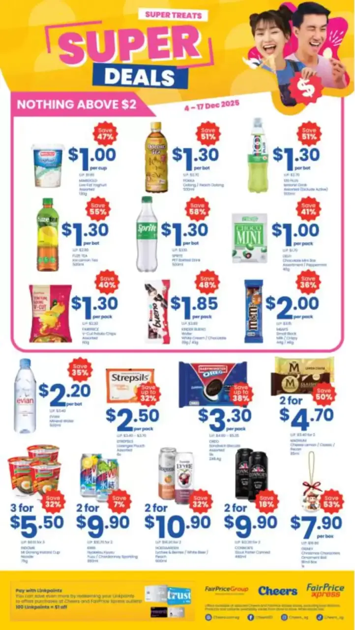 Ofertas de Cheers Singapur de 4 a 17 diciembre 2025 Súper Venta