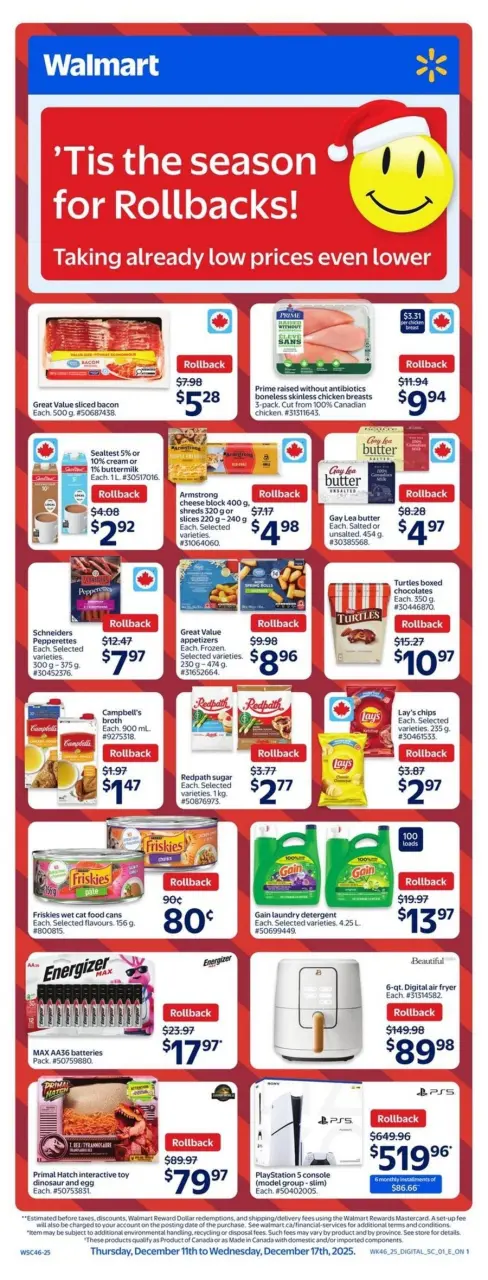 Ofertas de Walmart Estados Unidos de 11 a 17 diciembre 2025 ofertas semanales