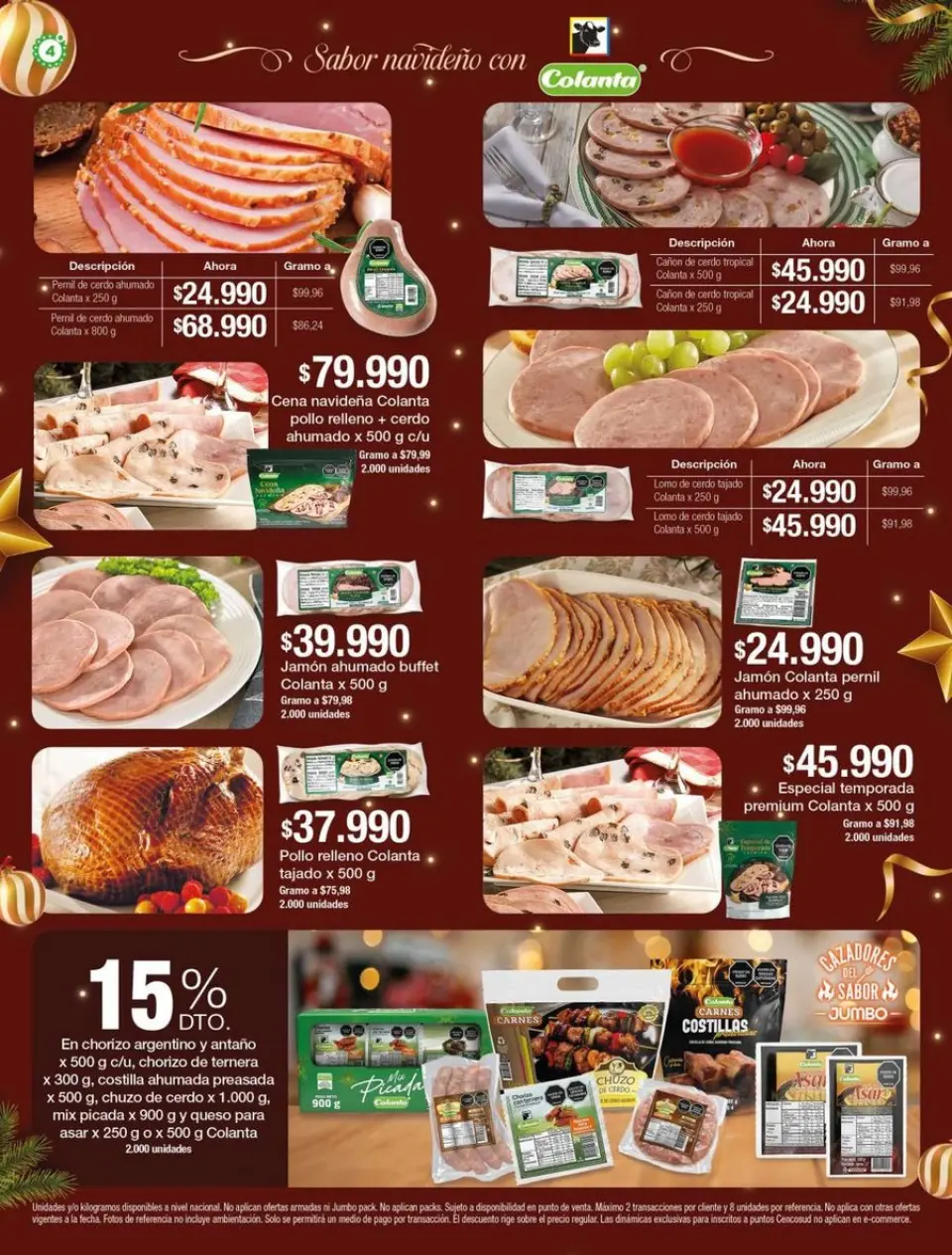 Jumbo Stores Colombia Offers from 12 to 31 December 2025 Dinners and Novenas Catalog - Page 4