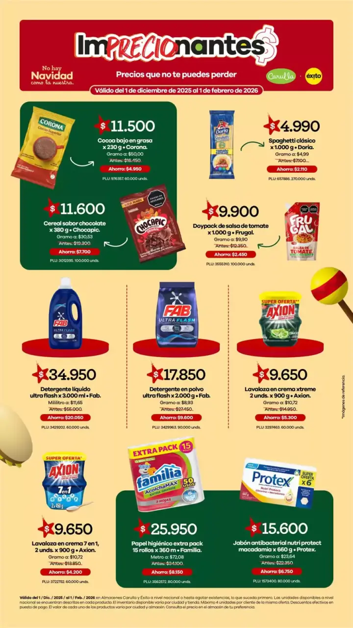 Carulla Colombia Offers from 2 December to 1 February 2026 Big Sales