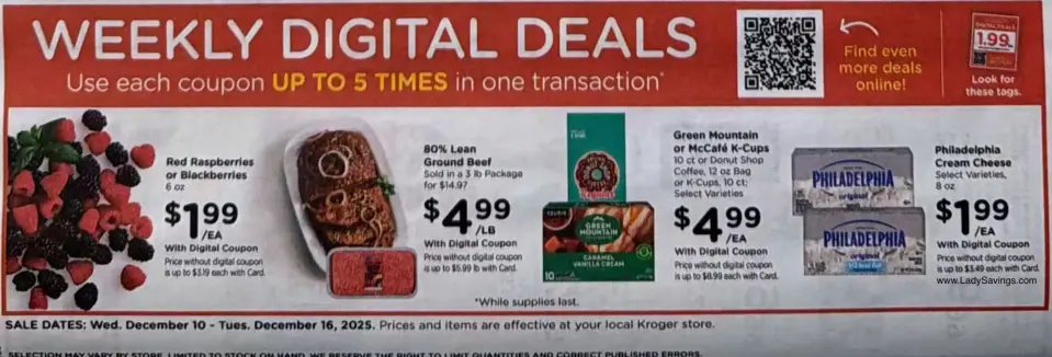 Offres Kroger États-Unis de 10 à 16 décembre 2025 Offres hebdomadaires - Kroger - États-Unis - 10 decembre 2025 – 16 decembre 2025 - Page 2