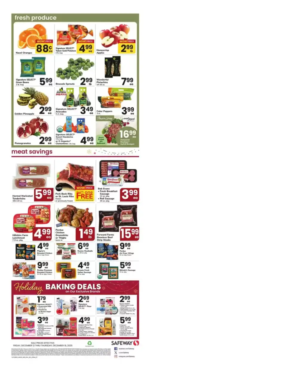 Offres Supermarché Safeway États-Unis de 12 à 18 décembre 2025 Offre hebdomadaire - Supermarché Safeway - États-Unis - 12 decembre 2025 – 18 decembre 2025 - Page 7
