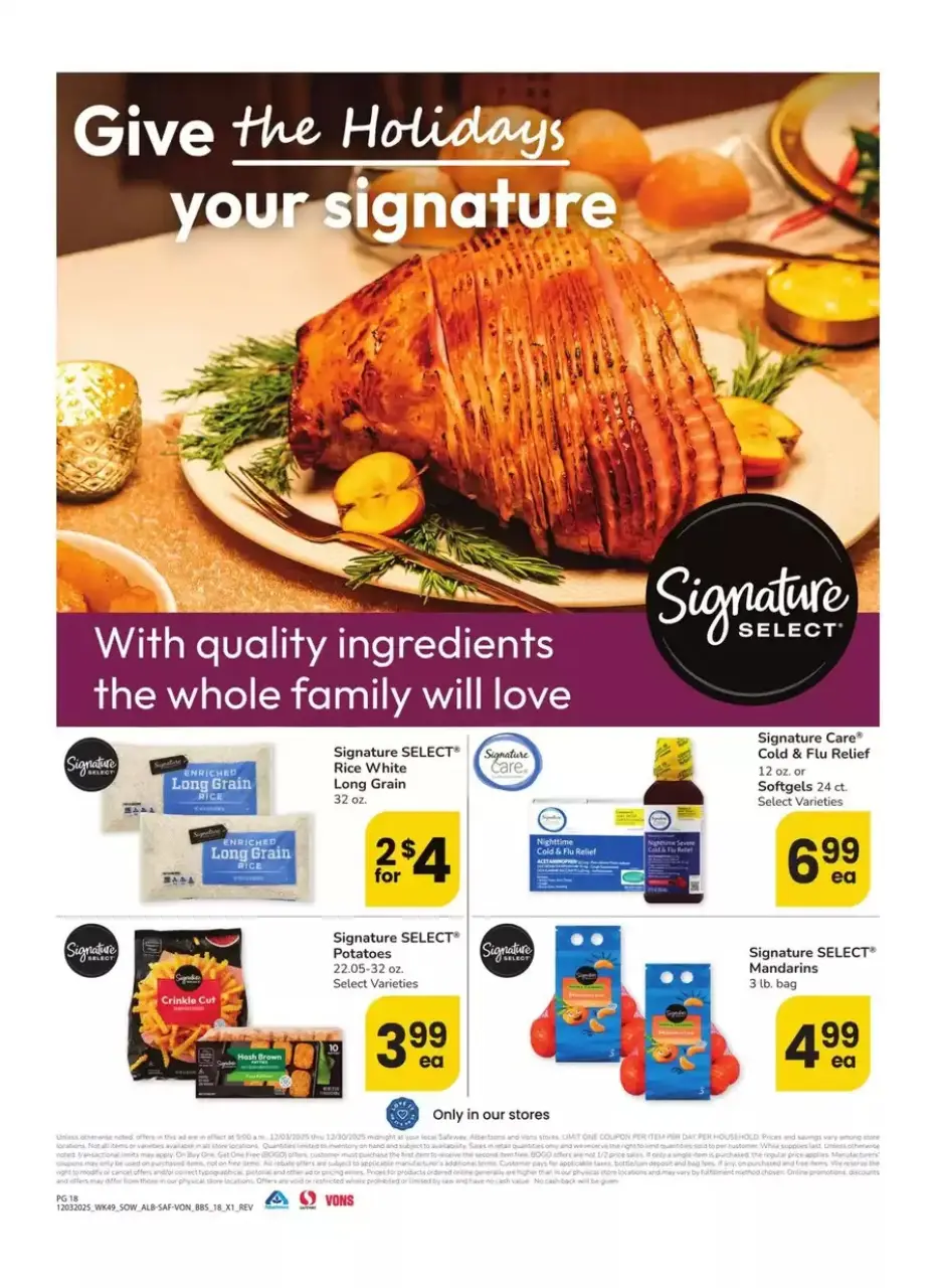 Offres Albertsons États-Unis de 3 à 30 décembre 2025 GRAND LIVRE DES ÉCONOMIES - Albertsons - États-Unis - 3 decembre 2025 – 30 decembre 2025 - Page 18