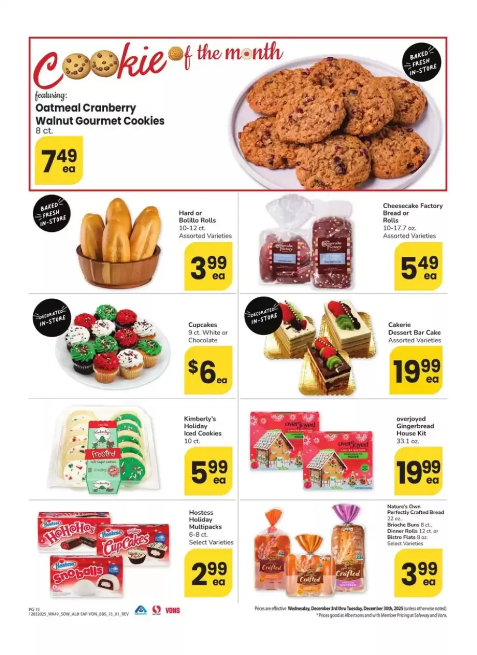 Offres Albertsons États-Unis de 3 à 30 décembre 2025 GRAND LIVRE DES ÉCONOMIES - Albertsons - États-Unis - 3 decembre 2025 – 30 decembre 2025 - Page 15