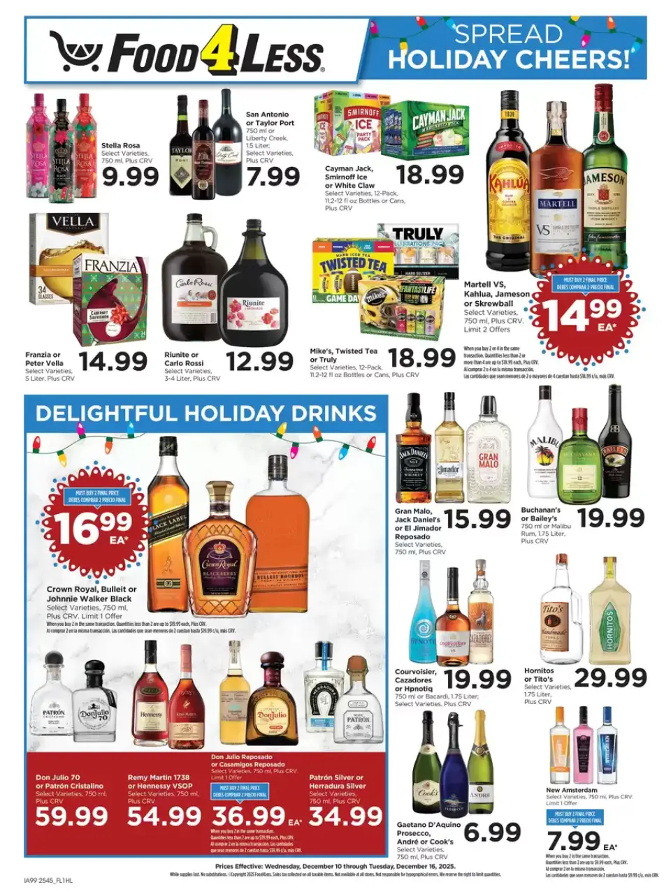 Offres Food 4 Less  California  de 10 à 16 décembre Offres hebdomadaires - Food 4 Less - États-Unis - 10 decembre 2025 – 16 decembre 2025 - Page 7