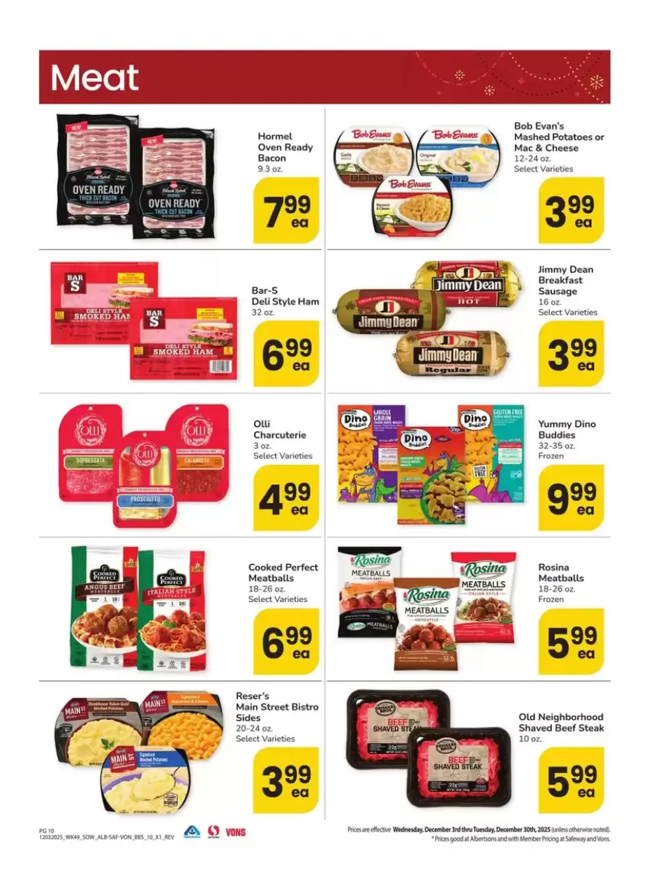 Offres Supermarché Vons États-Unis de 3 à 30 décembre 2025 Bons plans pour le Sud-Ouest - Supermarché Vons - États-Unis - 3 decembre 2025 – 30 decembre 2025 - Page 10