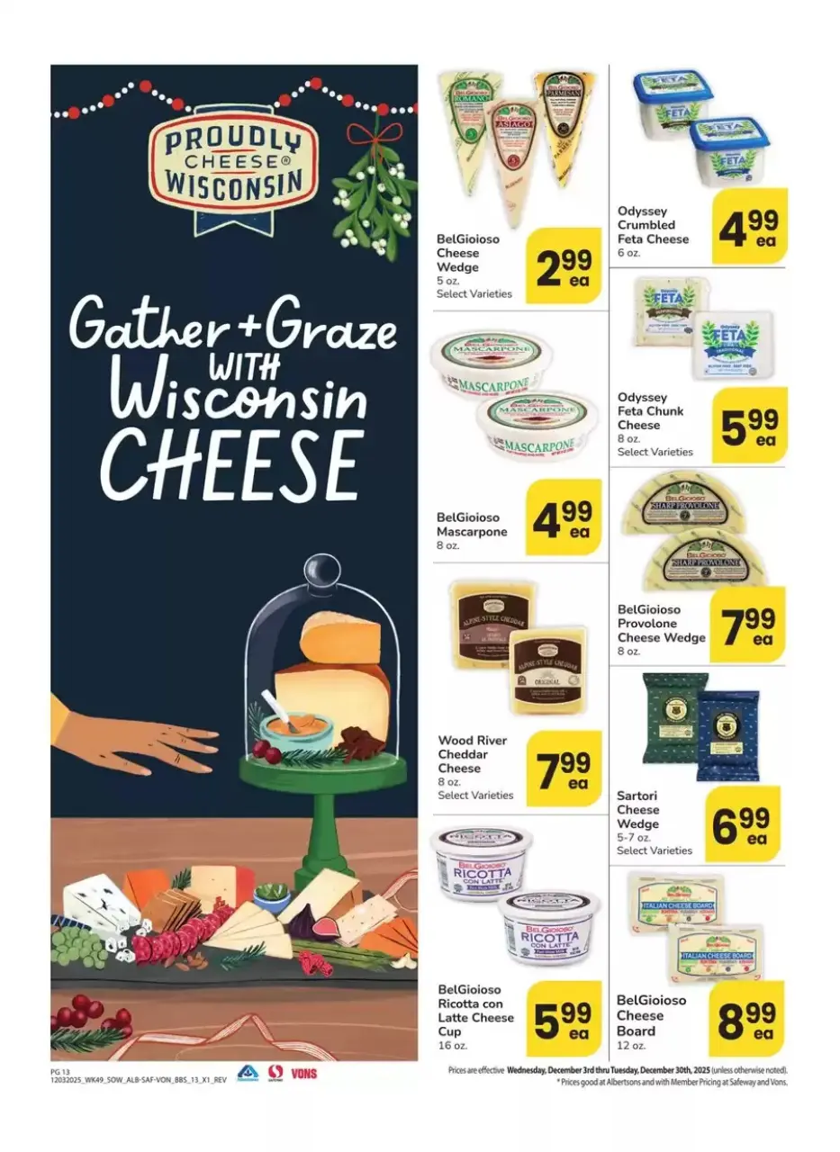 Offres Supermarché Vons États-Unis de 3 à 30 décembre 2025 Bons plans pour le Sud-Ouest - Supermarché Vons - États-Unis - 3 decembre 2025 – 30 decembre 2025 - Page 13