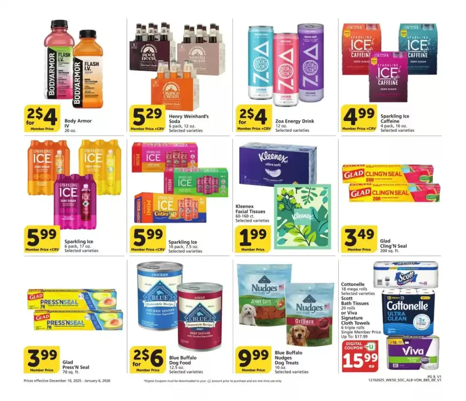 Offres Supermarché Vons États-Unis de 10 décembre à 6 janvier 2026 Offres du Sud de la Californie - Supermarché Vons - États-Unis - 10 decembre 2025 – 6 janvier 2026 - Page 9