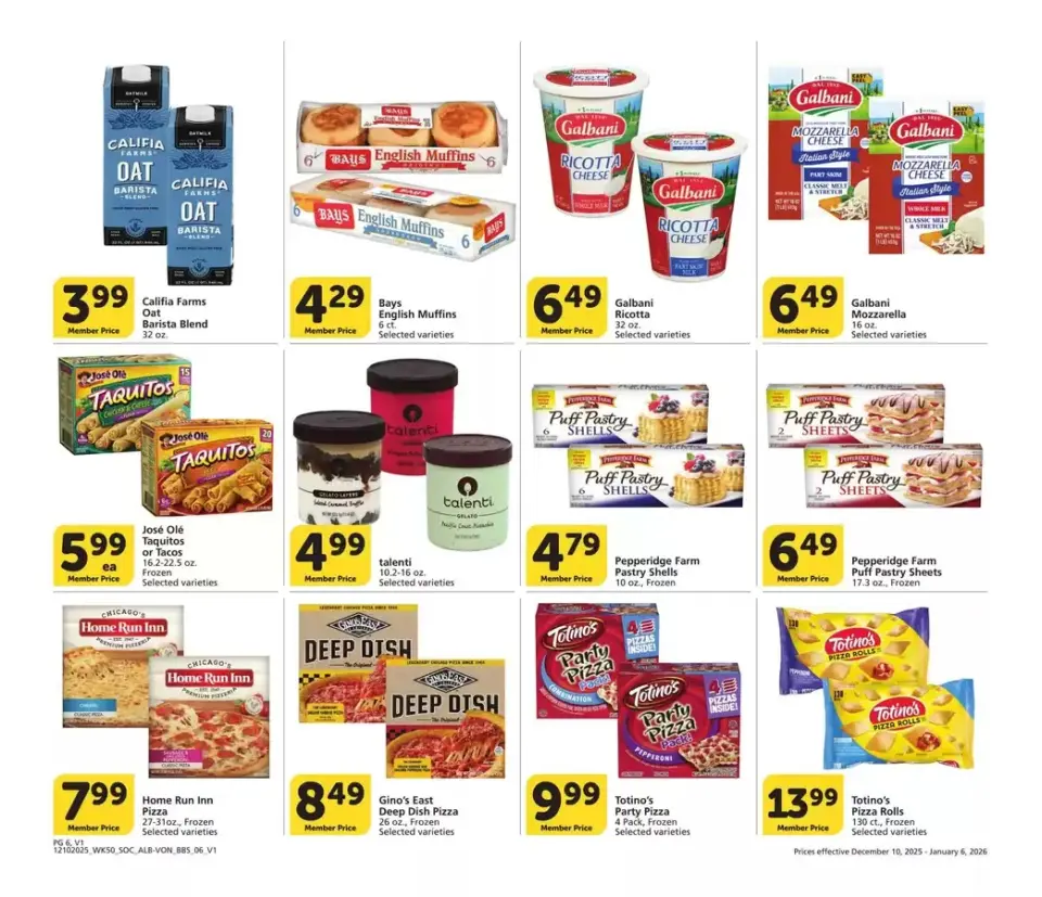 Offres Supermarché Vons États-Unis de 10 décembre à 6 janvier 2026 Offres du Sud de la Californie - Supermarché Vons - États-Unis - 10 decembre 2025 – 6 janvier 2026 - Page 6
