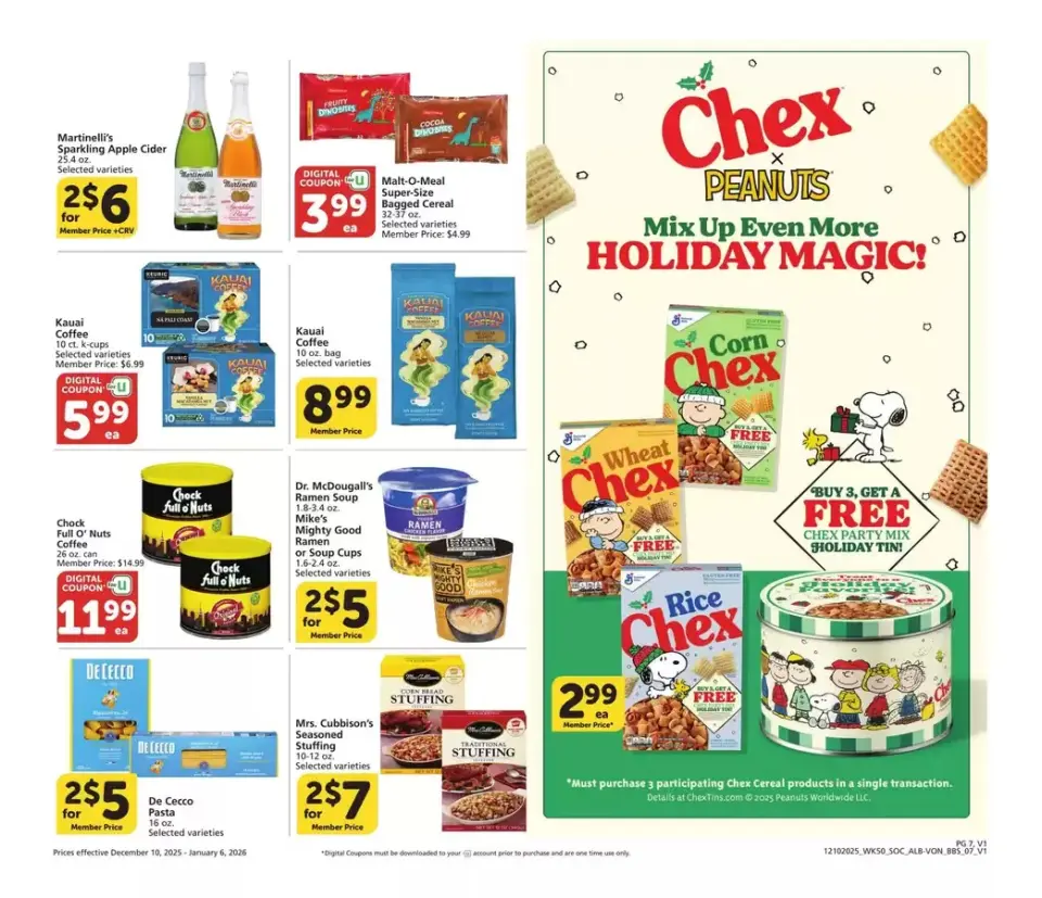 Offres Supermarché Vons États-Unis de 10 décembre à 6 janvier 2026 Offres du Sud de la Californie - Supermarché Vons - États-Unis - 10 decembre 2025 – 6 janvier 2026 - Page 7