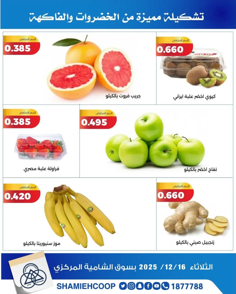 Shamieh coop Kuwait Offers Tuesday 16 December Vegetable and fruit offers - Page 4