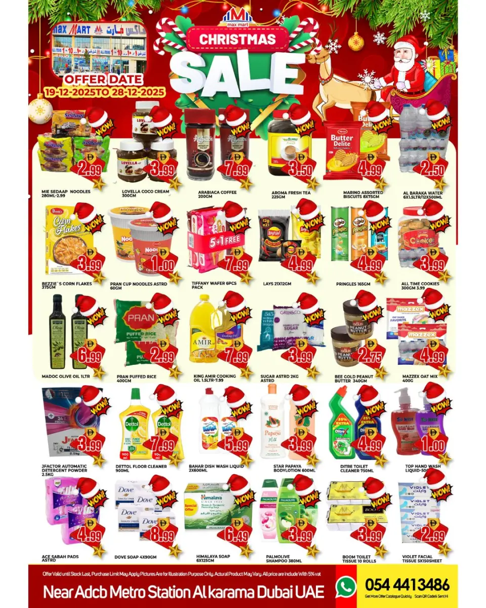 Max Mart UAE Offers from 19 to 28 December 2025 Christmas Offers