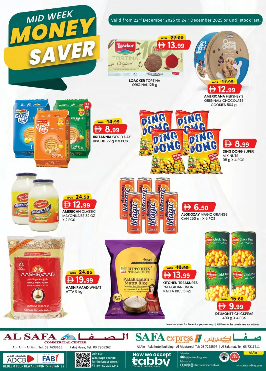 Safa Express  Al Ain  Offers from 22 to 24 December MID-WEEK MONEY SAVER
