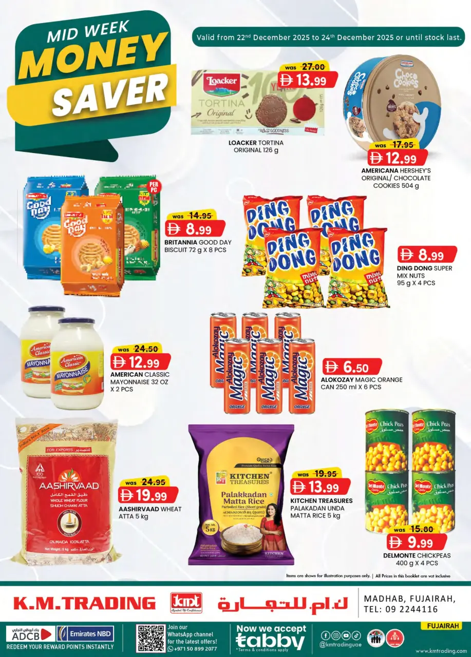 Ofertas de Comercio KM  Fujaïrah  de 22 a 24 diciembre AHORRADOR DE DINERO DE MITAD DE SEMANA