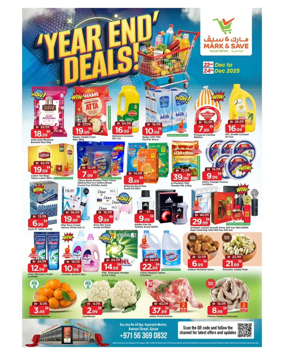 Mark & Save  Ajman  Offers from 22 to 24 December Year End Deals