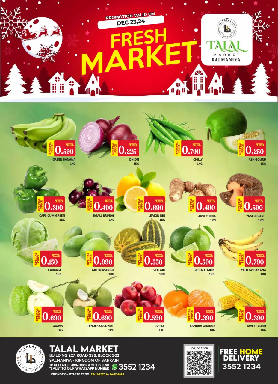 Offres Marché Talal Bahrein de 23 à 24 décembre 2025 Offres du Marché Frais