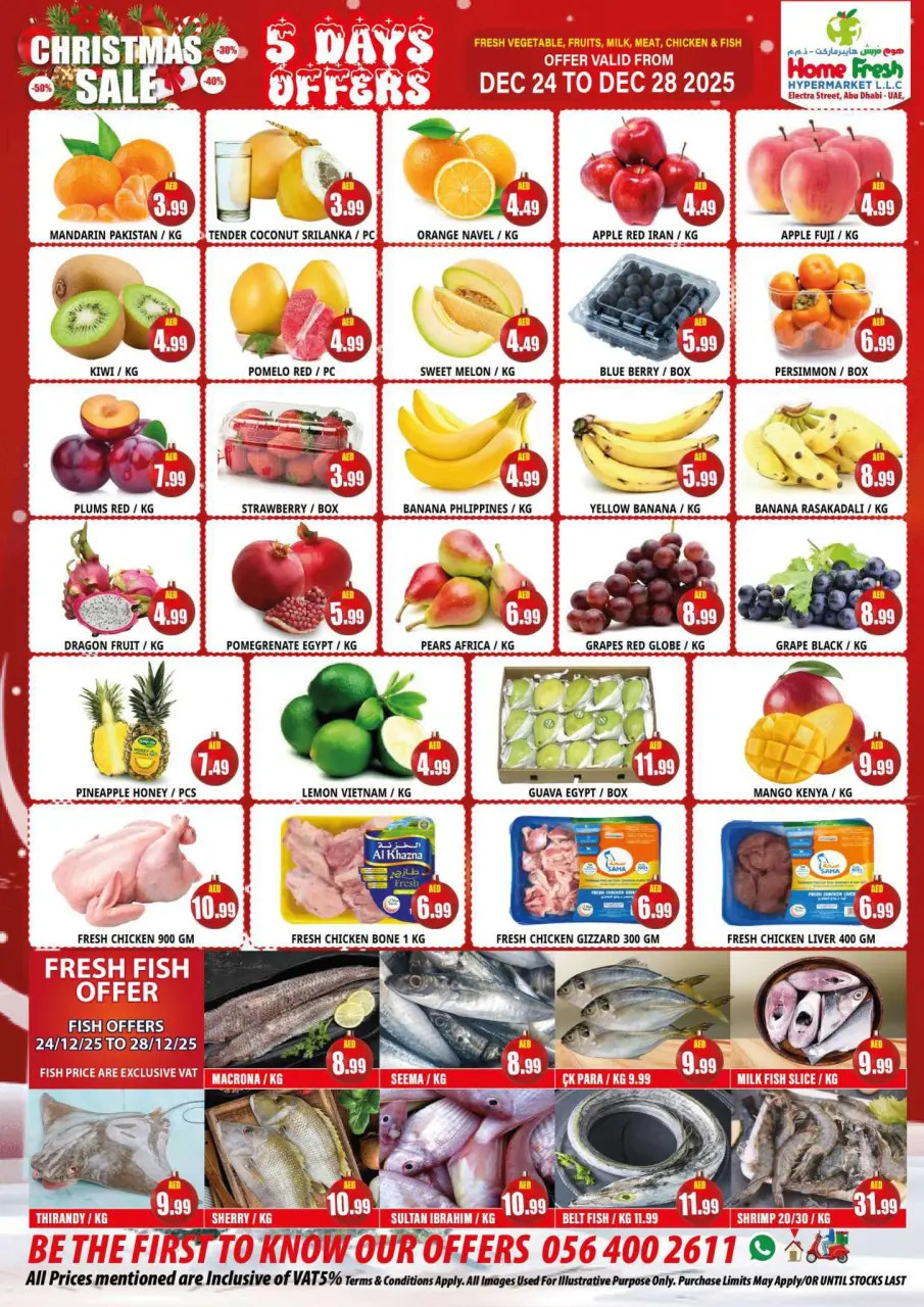 Ofertas de supermercado Home Fresh Emiratos Árabes Unidos de 24 a 30 diciembre 2025 ofertas de navidad - Página 3