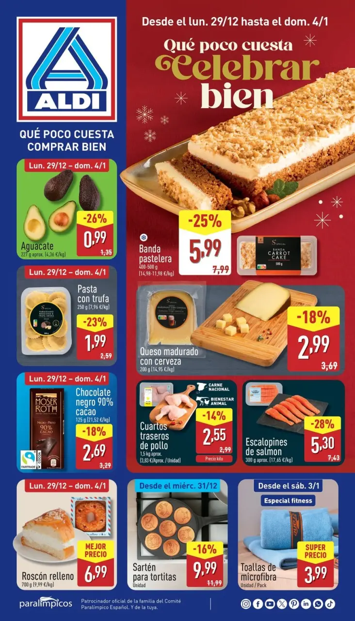 ALDI Spain Offers from 29 December to 4 January 2026 Offers How little it costs to buy well