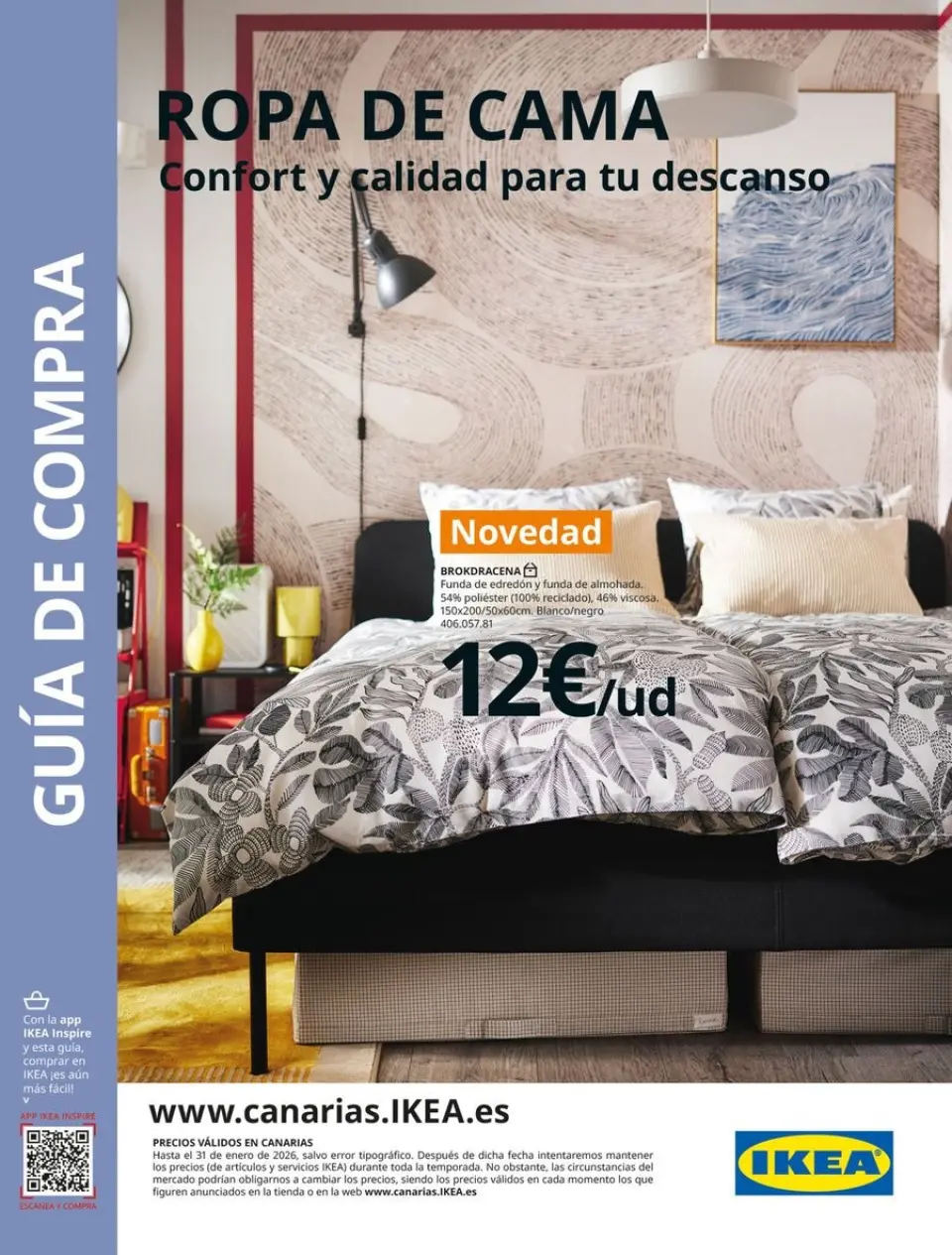 Ofertas de IKEA España de 2 septiembre a 31 enero 2026 Catálogo Ropa de cama