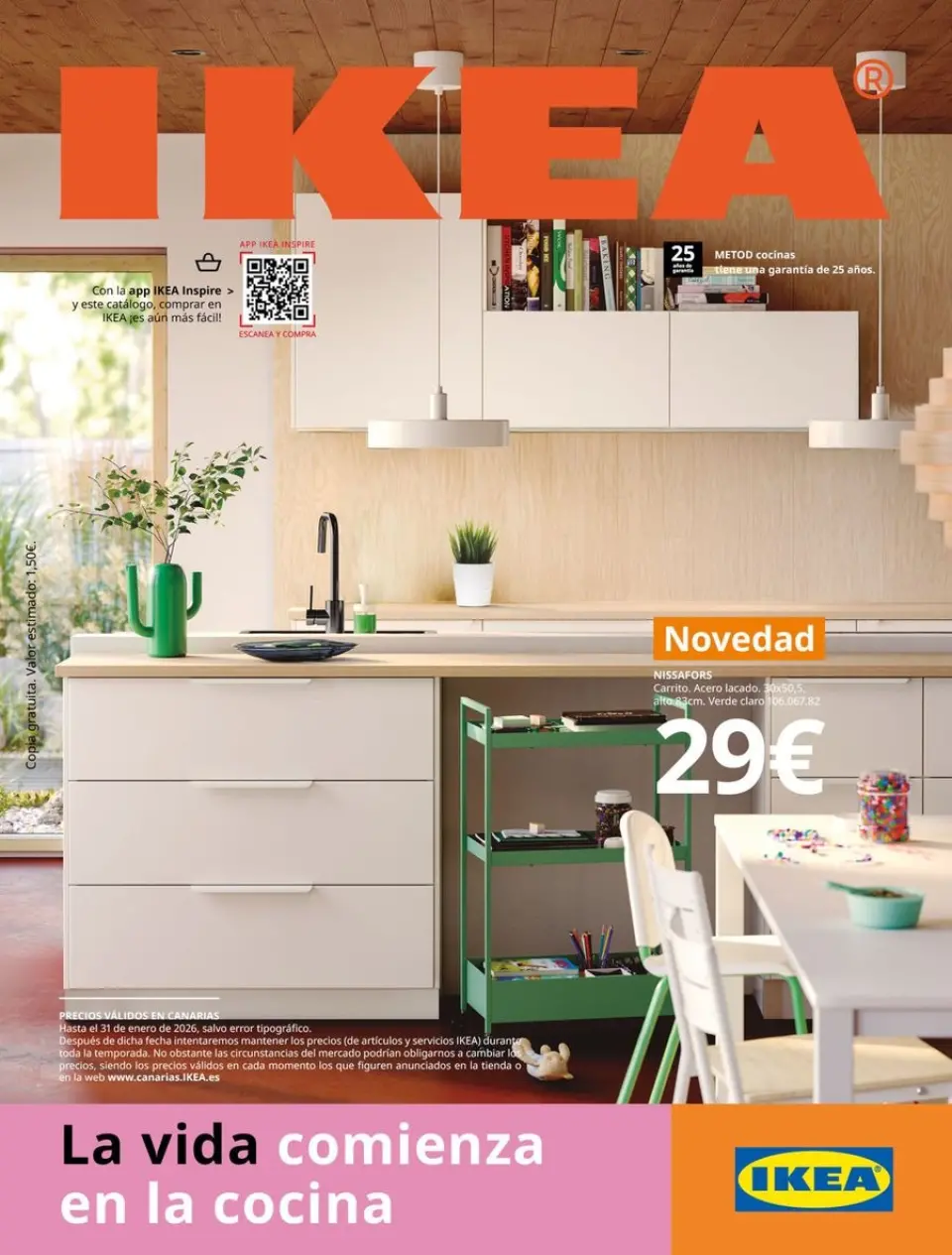 Offres IKEA Espagne de 16 septembre à 31 janvier 2026 Catalogue La Vie Commence dans la Cuisine