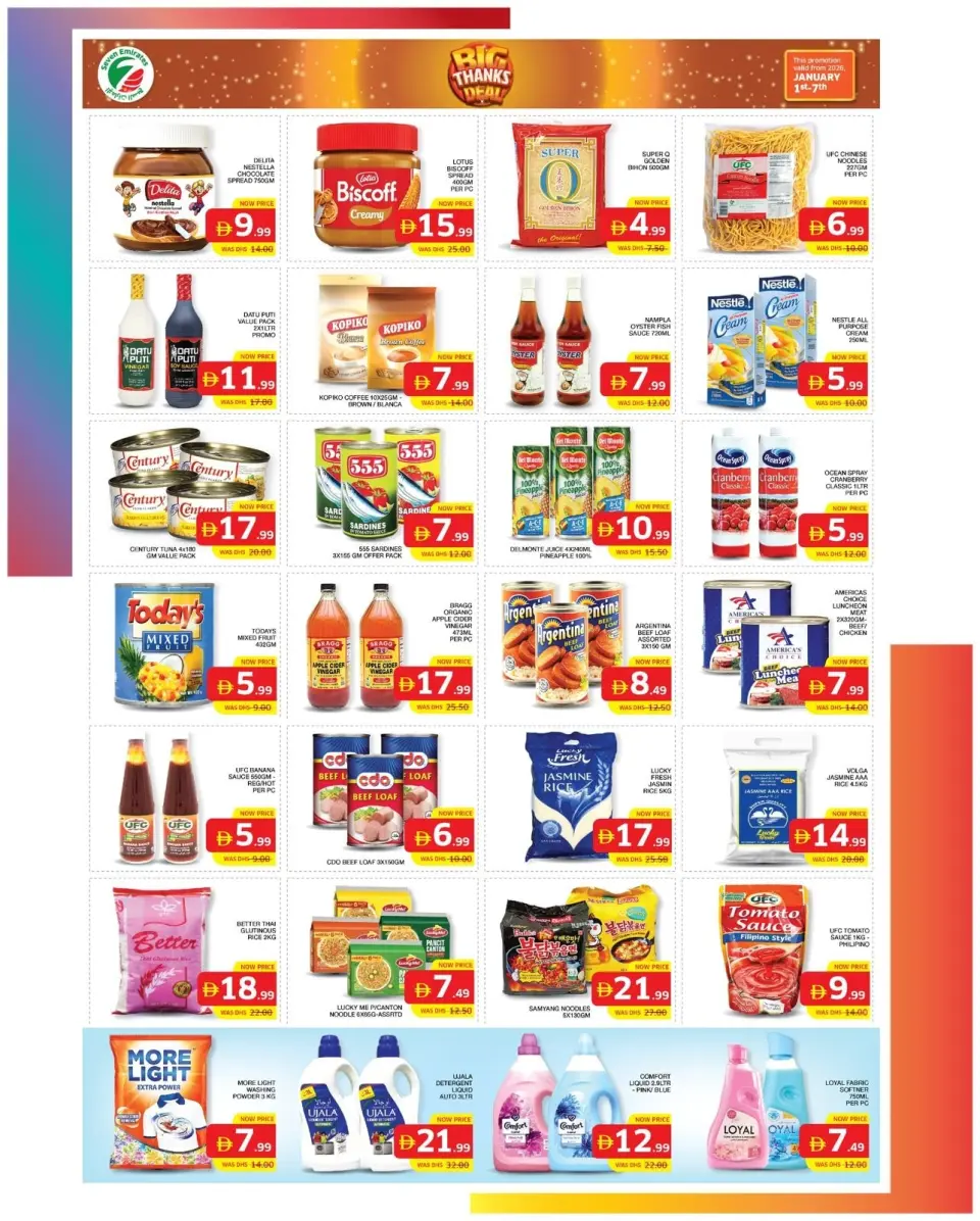 Ofertas de Supermercado Seven Emirates Emiratos Árabes Unidos de 1 a 7 enero 2026 Oferta de Gran Agradecimiento - Página 6
