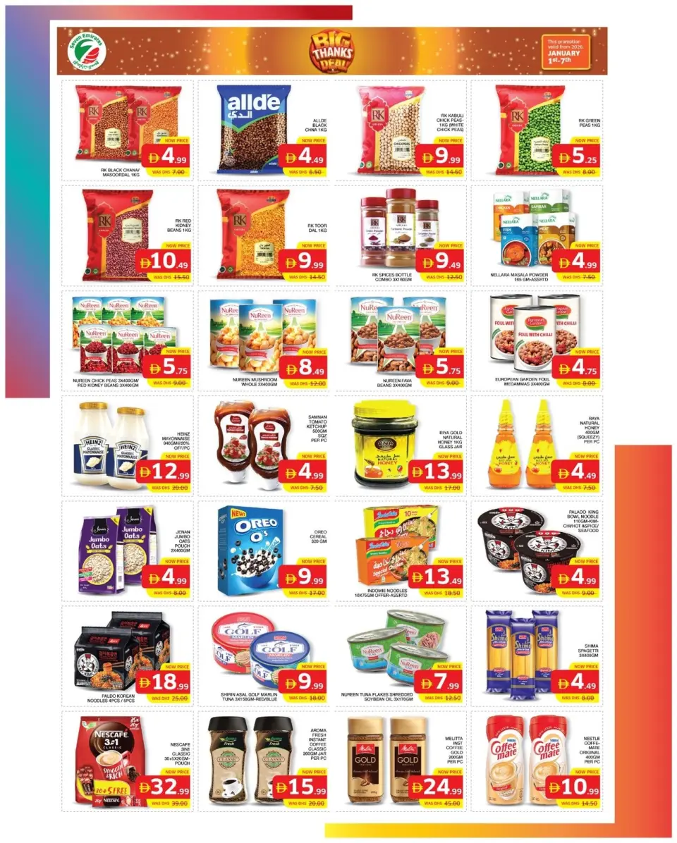 Ofertas de Supermercado Seven Emirates Emiratos Árabes Unidos de 1 a 7 enero 2026 Oferta de Gran Agradecimiento - Página 5