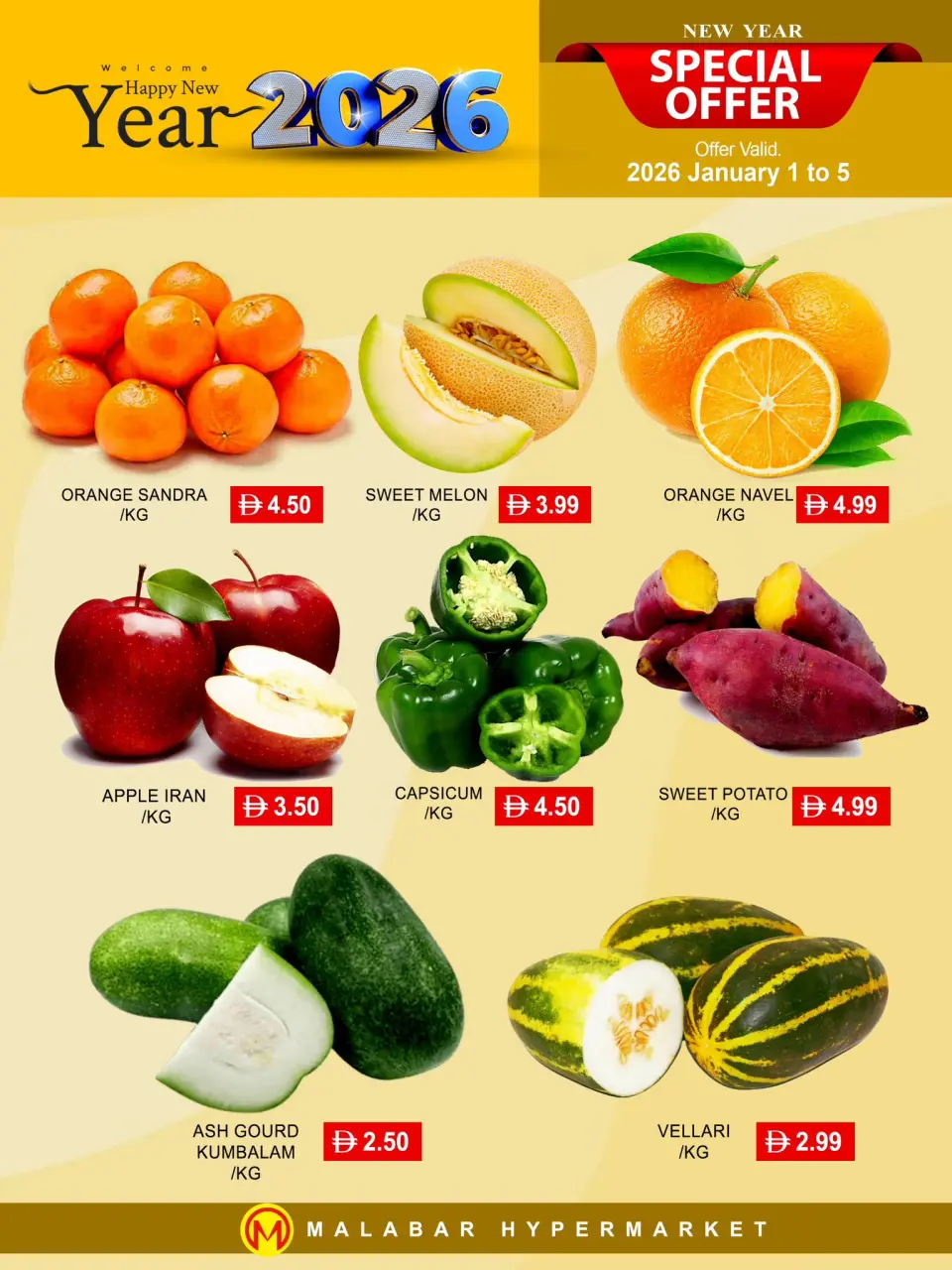 Ofertas de Hipermercado Malabar Emiratos Árabes Unidos de 1 a 5 enero 2026 Ofertas de Feliz Año Nuevo - Página 2