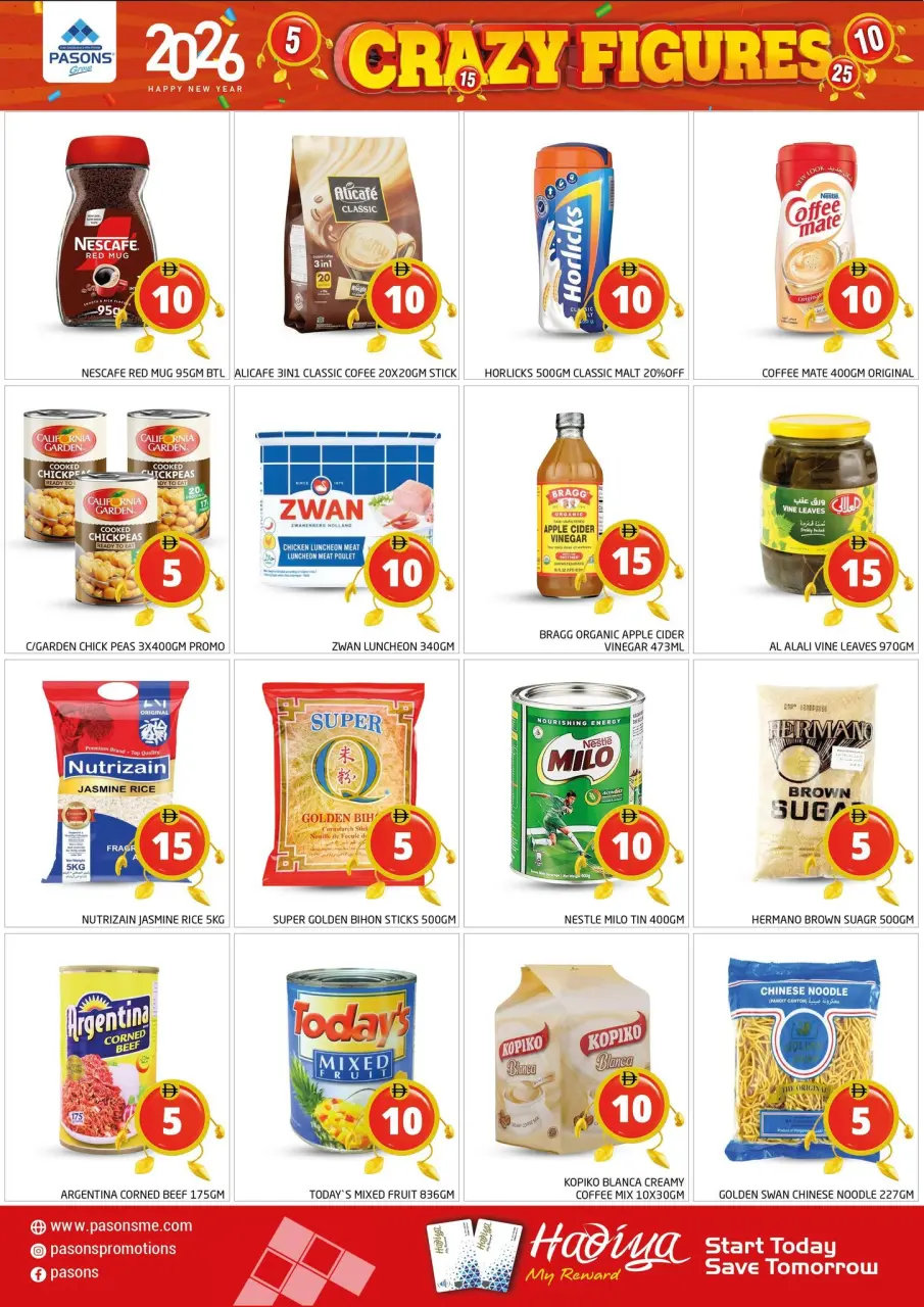 Ofertas de supermercado Pasons  Dubai  de 2 a 4 enero Ofertas con Cifras Locas - Página 7