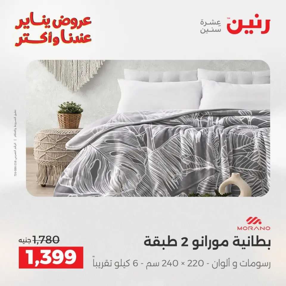 Raneen Egypt Offers Tuesday 6 January Furniture and textile offers - Page 10