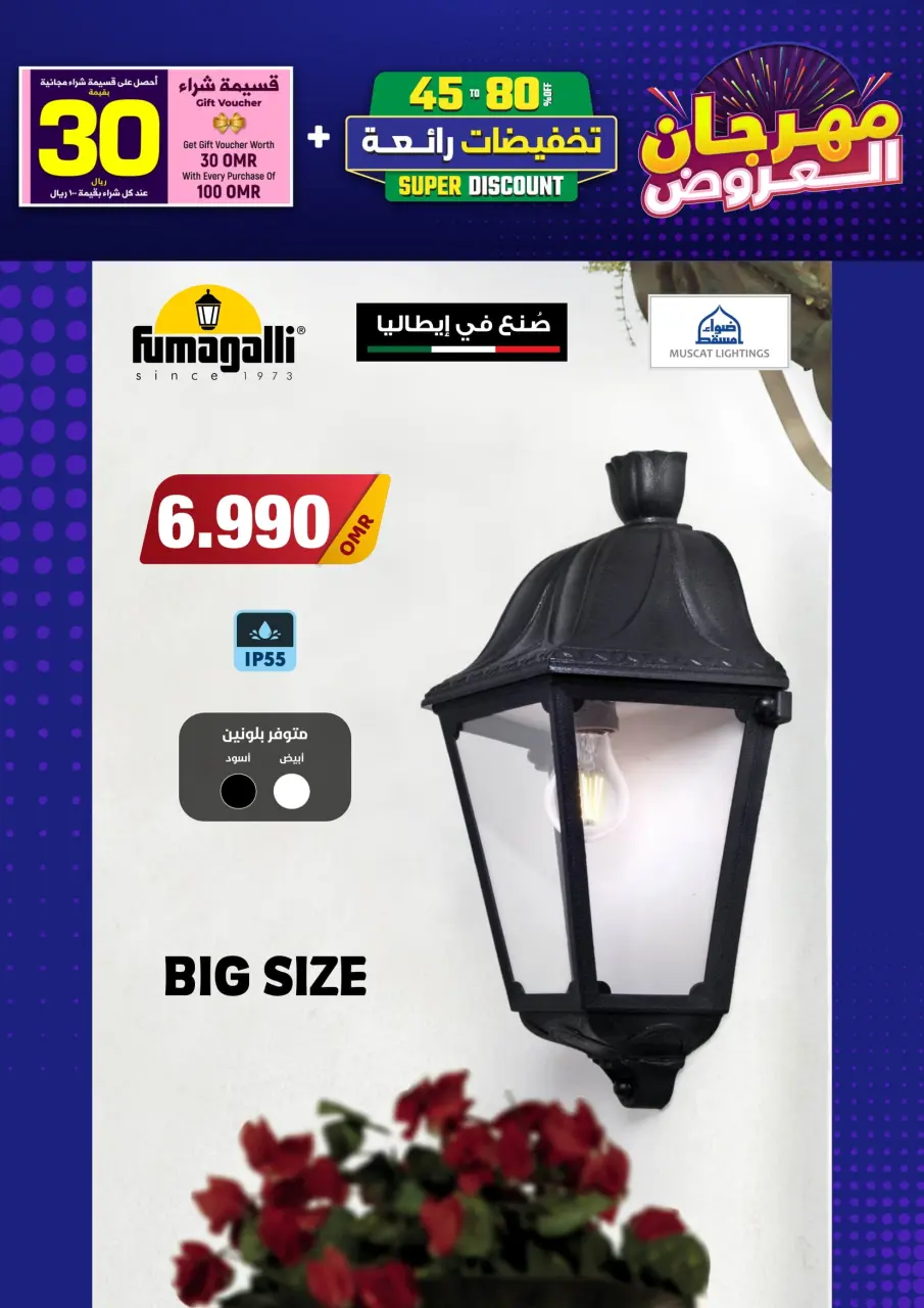 Ofertas de Iluminaciones de Mascate Oman de 3 enero a 7 febrero 2026 Catálogo Festival - Página 55