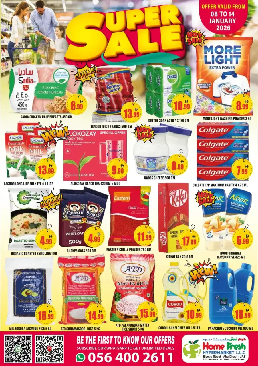 Home Fresh supermarket  Abu Dhabi  Offers from 8 to 14 January Super Sale