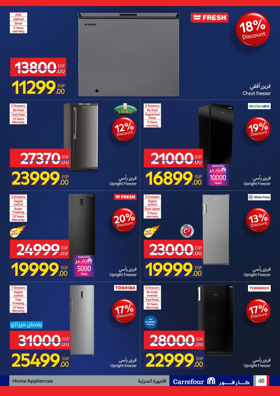 Carrefour Egypt Offers from 11 to 18 January 2026 Carrefour Anniversary Offers for Electrical Appliances - Page 46