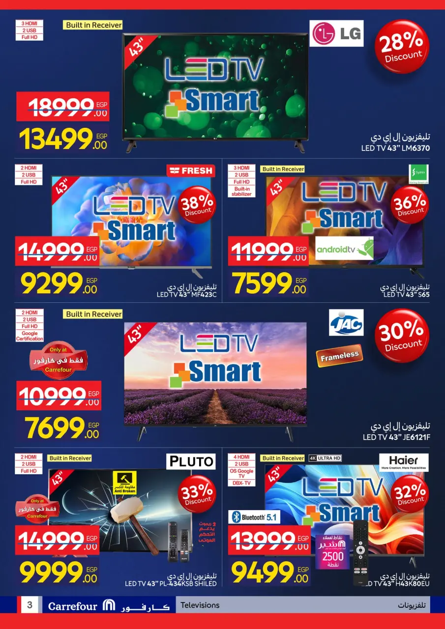 Carrefour Egypt Offers from 11 to 18 January 2026 Carrefour Anniversary Offers for Electrical Appliances - Page 3