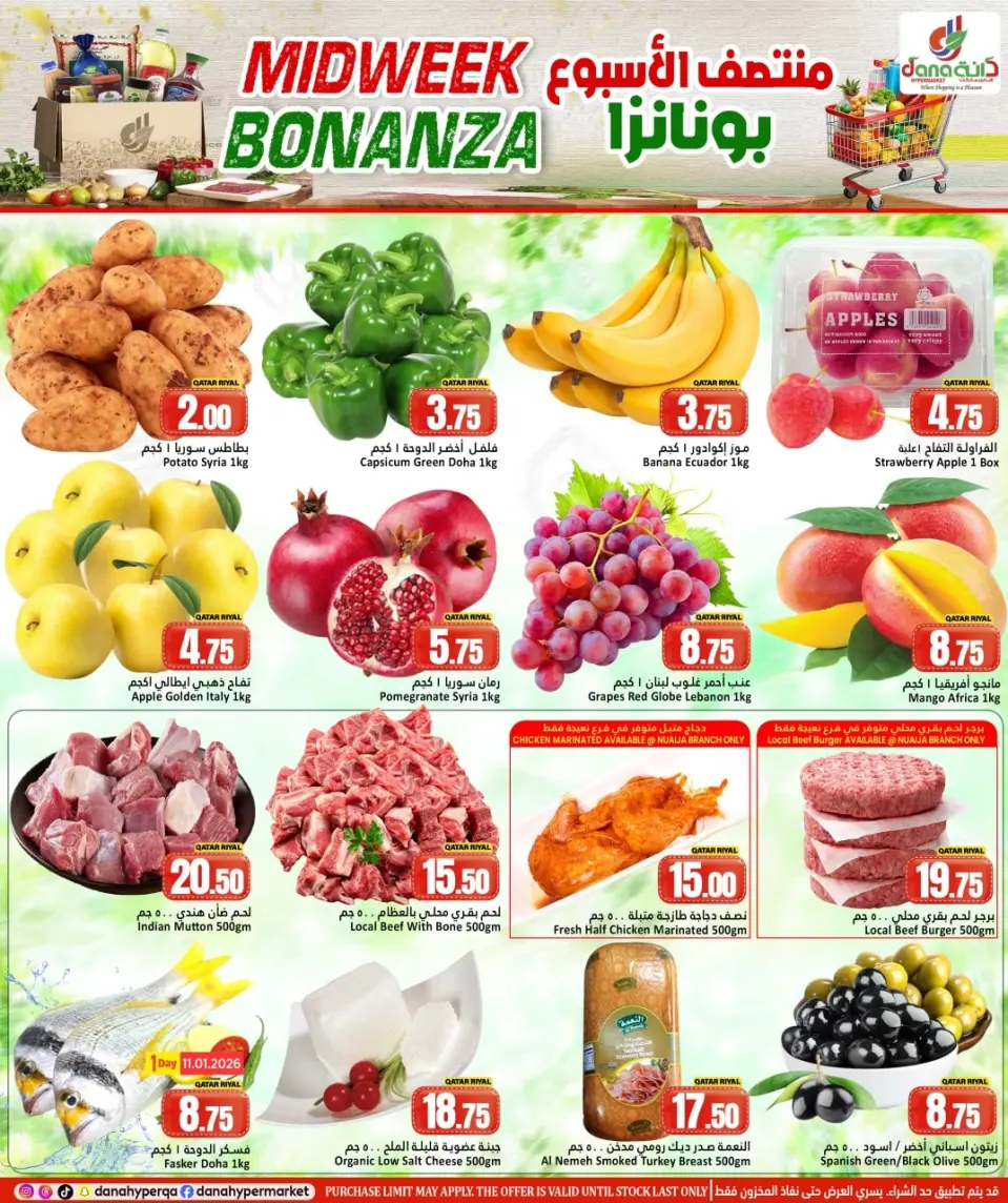 Offres Hypermarché Dana Qatar de 11 à 13 janvier 2026 ÉCONOMISEUR MILIEU DE SEMAINE - Page 2