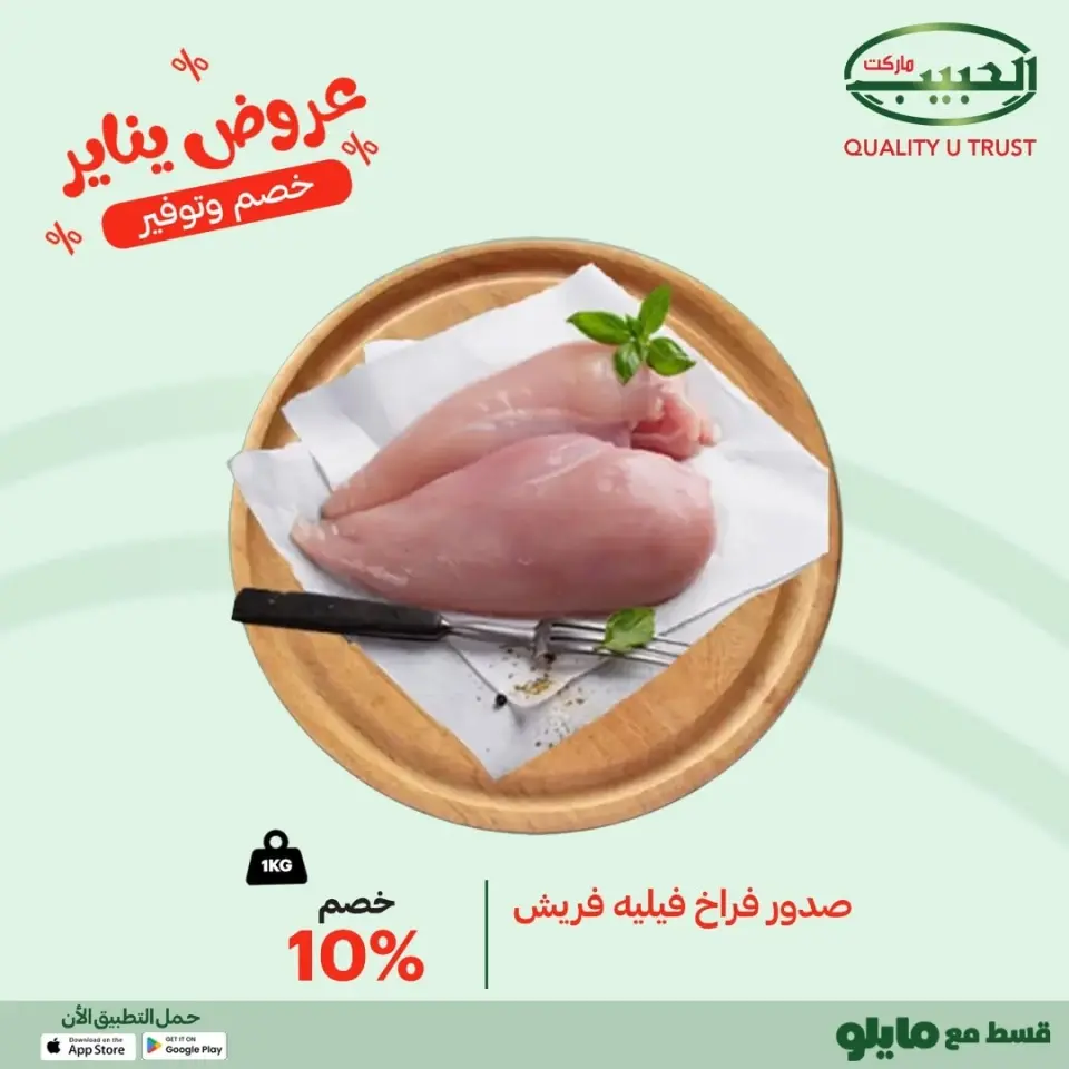 Al Habeeb Market Egypt Offers from 10 to 16 January 2026 Meat and poultry offers - Page 7