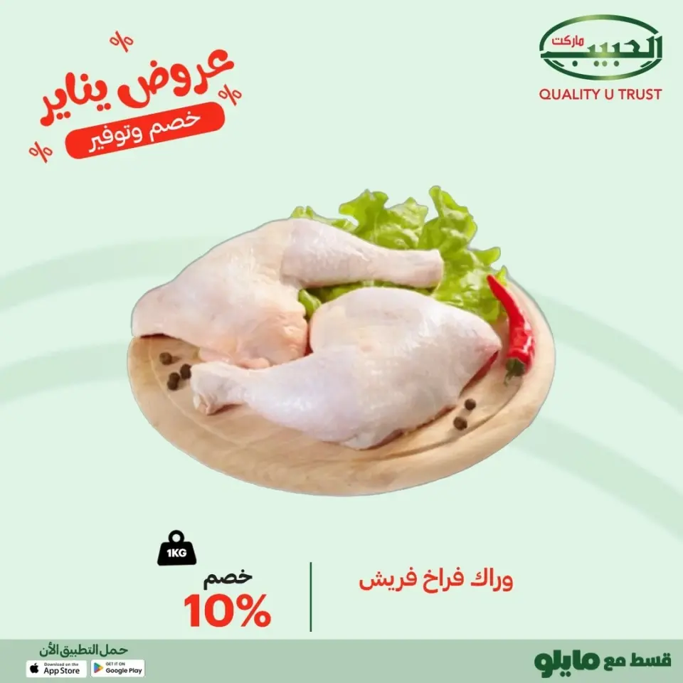 Al Habeeb Market Egypt Offers from 10 to 16 January 2026 Meat and poultry offers - Page 5